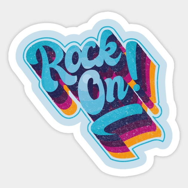 Rock on Sticker by BOEC Gear